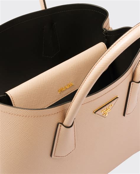 prada saffiano cuir mini double bag cammeo|saffiano leather tote.